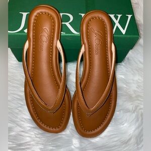 J. Crew Retail ~ Menorca Leather Brown Sandals